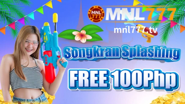 Experience the thrill of MNL777 Casino Songkran Splashing and get a FREE 100php bonus. Join now for exciting games and big wins!